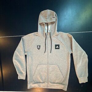 Men's Adidas Gray RSL Real Salt Lake MLS Major League Soccer Hoodie- Large